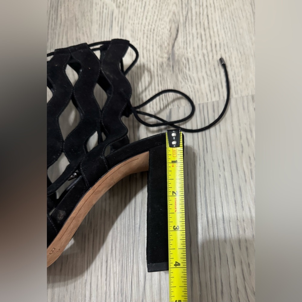 Alexandre Birman Loretta Black Suede Cutout Block Heels Size 41 /11 US $995 EUC - Picture 14 of 15